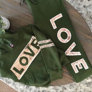 Love Hoodie/ Jogger Set